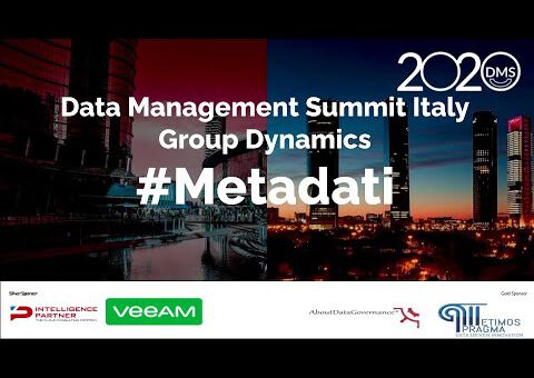 DMS Italy 2020 - Group Dynamics #Metadata moderated by Stefano Mino (AboutDataGovernance)