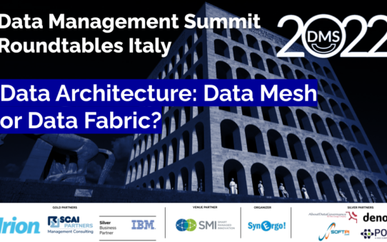 Data Management Summit Italy 2022 - Data Mesh vs Data Fabric