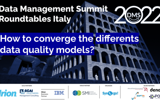 Data Management Summit Italy 2022 - How to converge the differents data quality models?