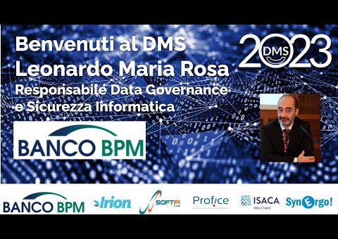 Data Management Summit 2023 Italy - Bienvenidos Leonardo Maria Rosa
