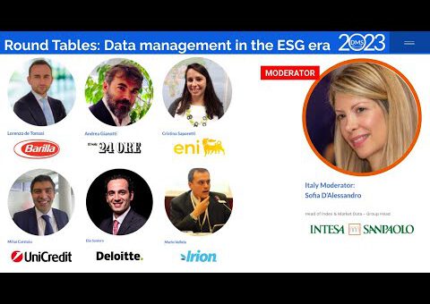 Data Management Summit 2023 Milan - Roundtable Data Management in ESG Era